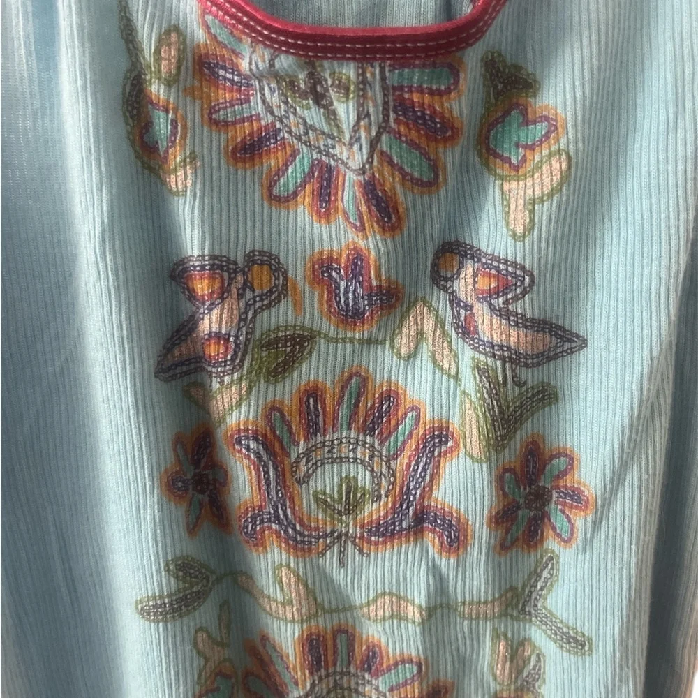 Vintage Free people Blue Floral Women's Top - Picture 8 of 8